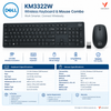 Enhance Productivity with the Dell KM3322W Wireless Keyboard Mouse Combo